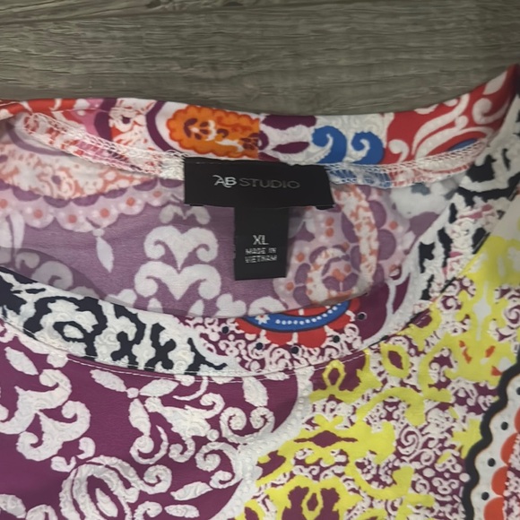 AB Studio Multicolor Paisley Dress - Picture 2 of 4